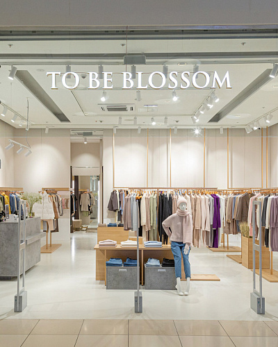 To Be Blossom, сеть магазинов одежды - освещение рис.1